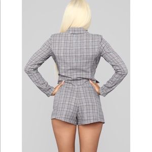 Fashion Nova Romper Blazer